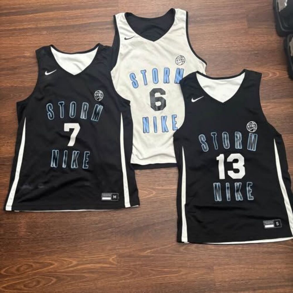 Nike | EYBL Storm Reversible Basketball Jerseys 3-Pack | M/S | Black White